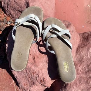 Bass White Sandals